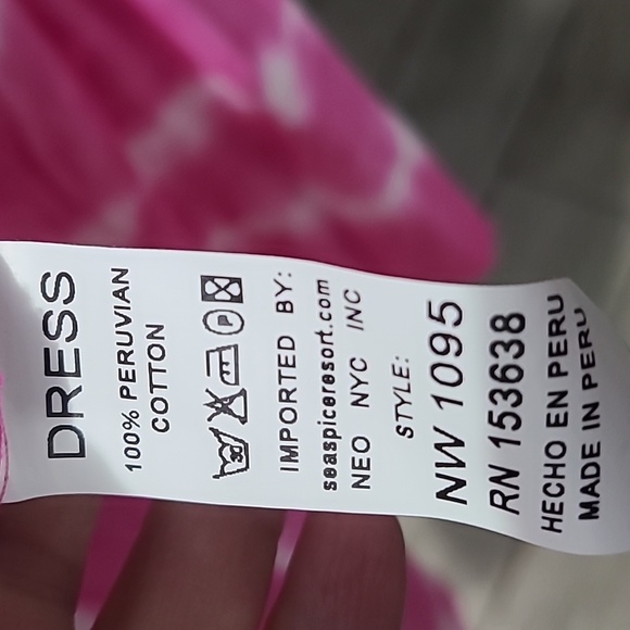 Peruvian sundress pink New Never Worn - Picture 7 of 12
